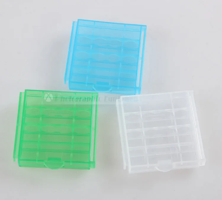 Wholesale 100pcs Accumulator AA / AAA Battery Storage Box Plastic Hard Case @