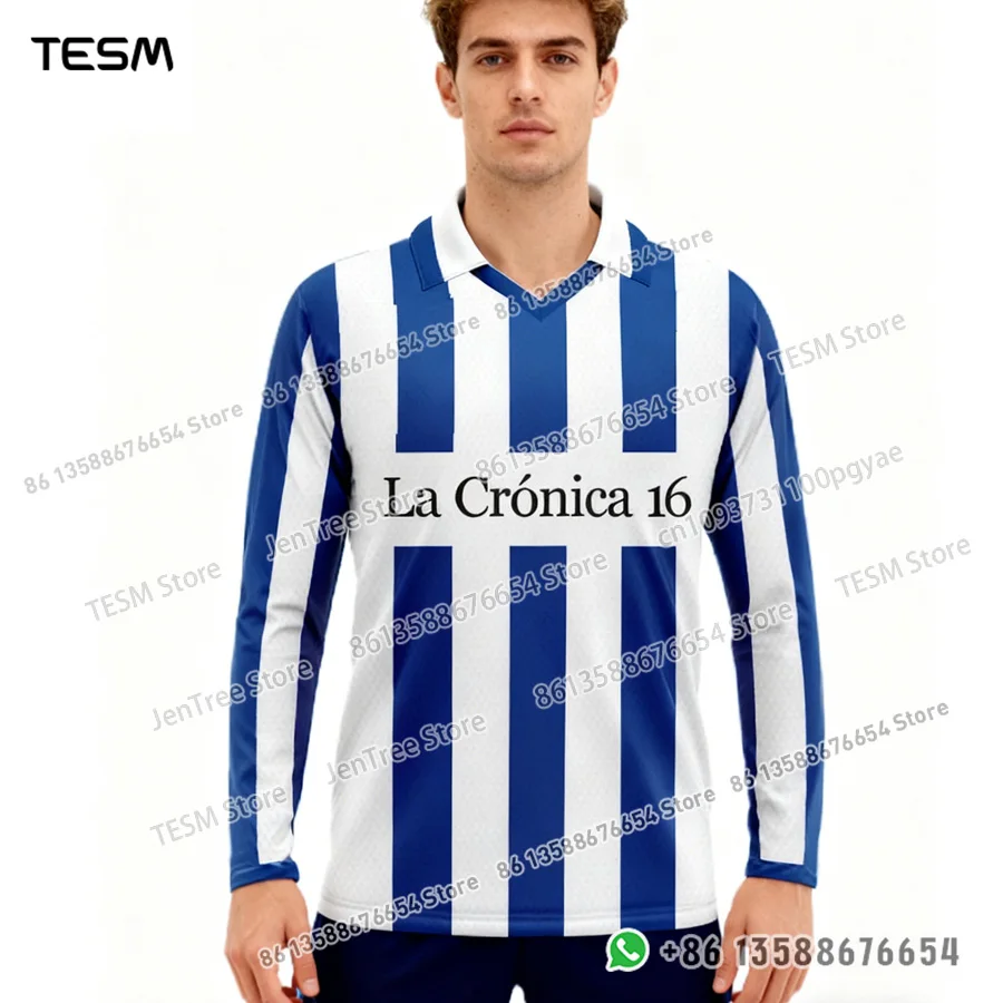 TESM الصيف الرجال طويلة الأكمام 3D قميص بولو مطبوع الخامس الرقبة تي شيرت رياضي فريق التدريب الرياضي القمصان