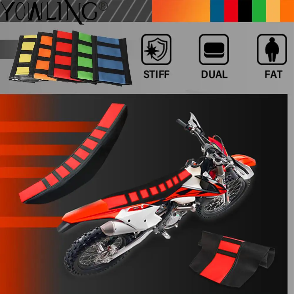 

Dirt Bike Off Road Motocross Motorcycle Ribbed Rubber leather Gripper Soft Seat Cover For GASGAS GAS GAS XC250 XC300 XC 250 300