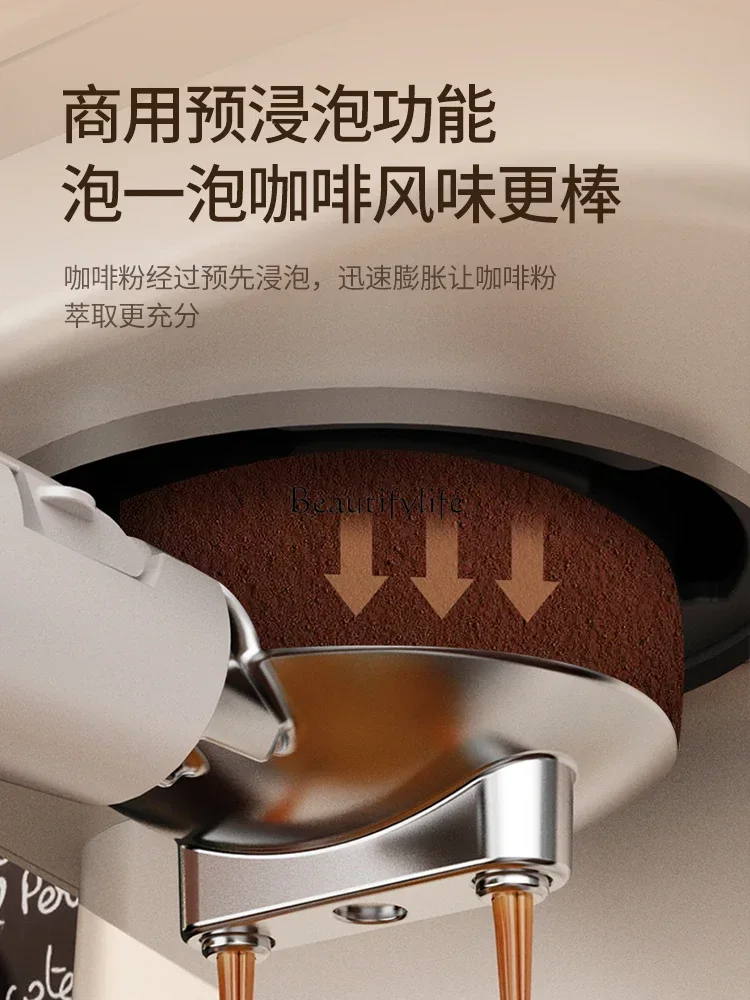NN Macchina da caffè piccola macchina semiautomatica all-in-one montalatte a vapore espresso ad estrazione ad alta pressione