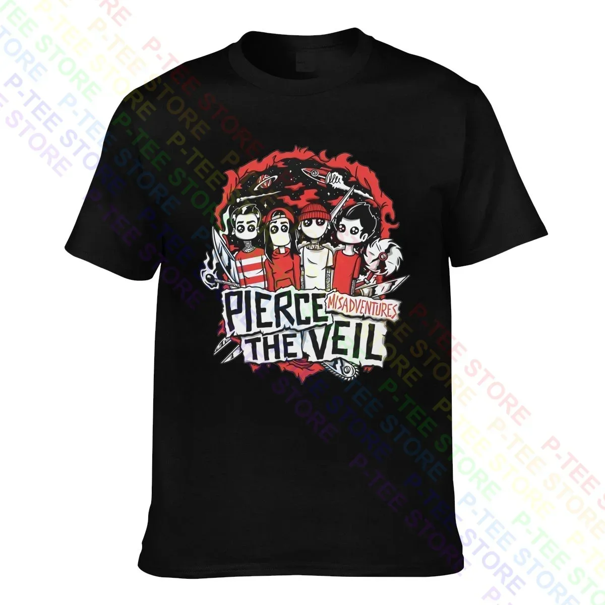 Pierce The Veil Mis Adventure 2016 Tour T-shirt Tee Shirt Best Trendy Premium Hot Deals