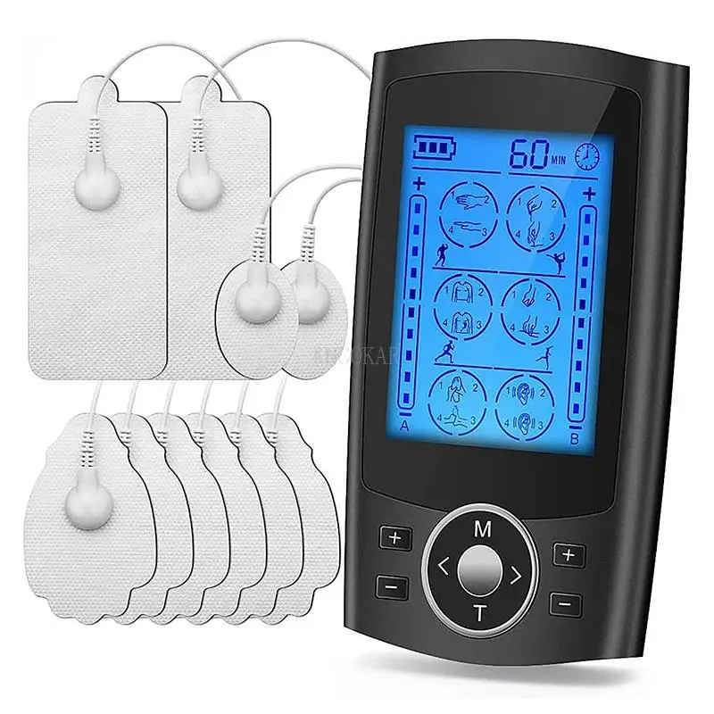 24 Modes Health Care Body Massage Electric EMS Muscle Stimulator Electronic Pulse Meridian Physiotherapy Massager Home