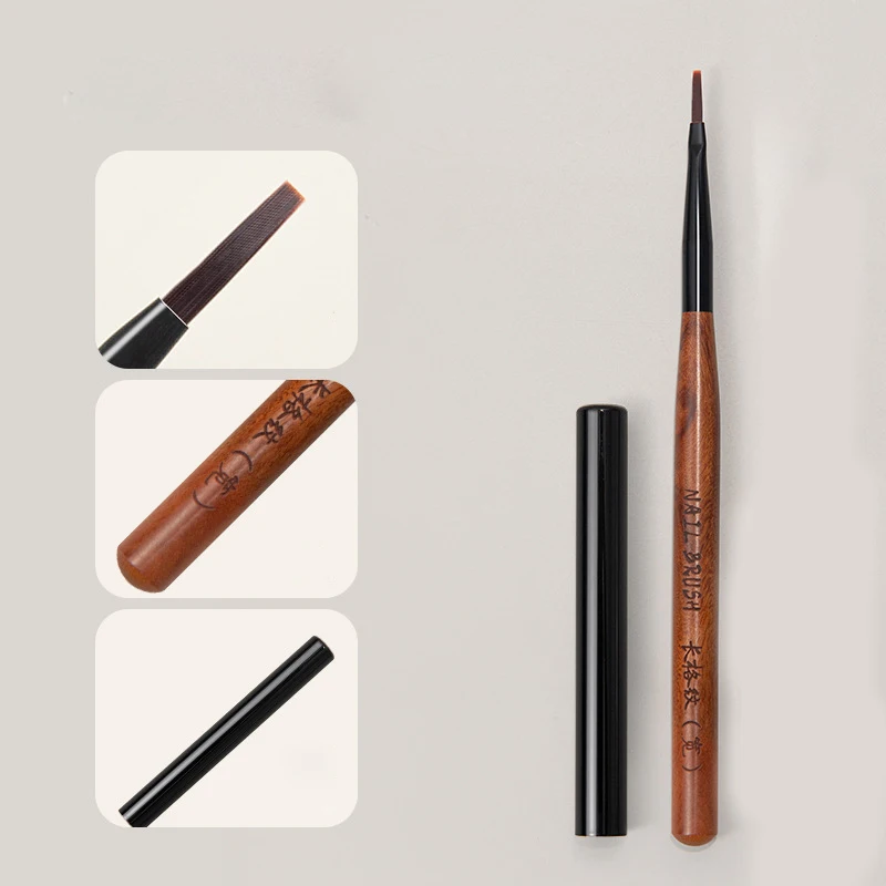 Pennello professionale per nail art scozzese per tartan e linee Pennello da disegno per pittura con dettagli sottili Strumento per unghie per manicure con estensione gel UV fai-da-te