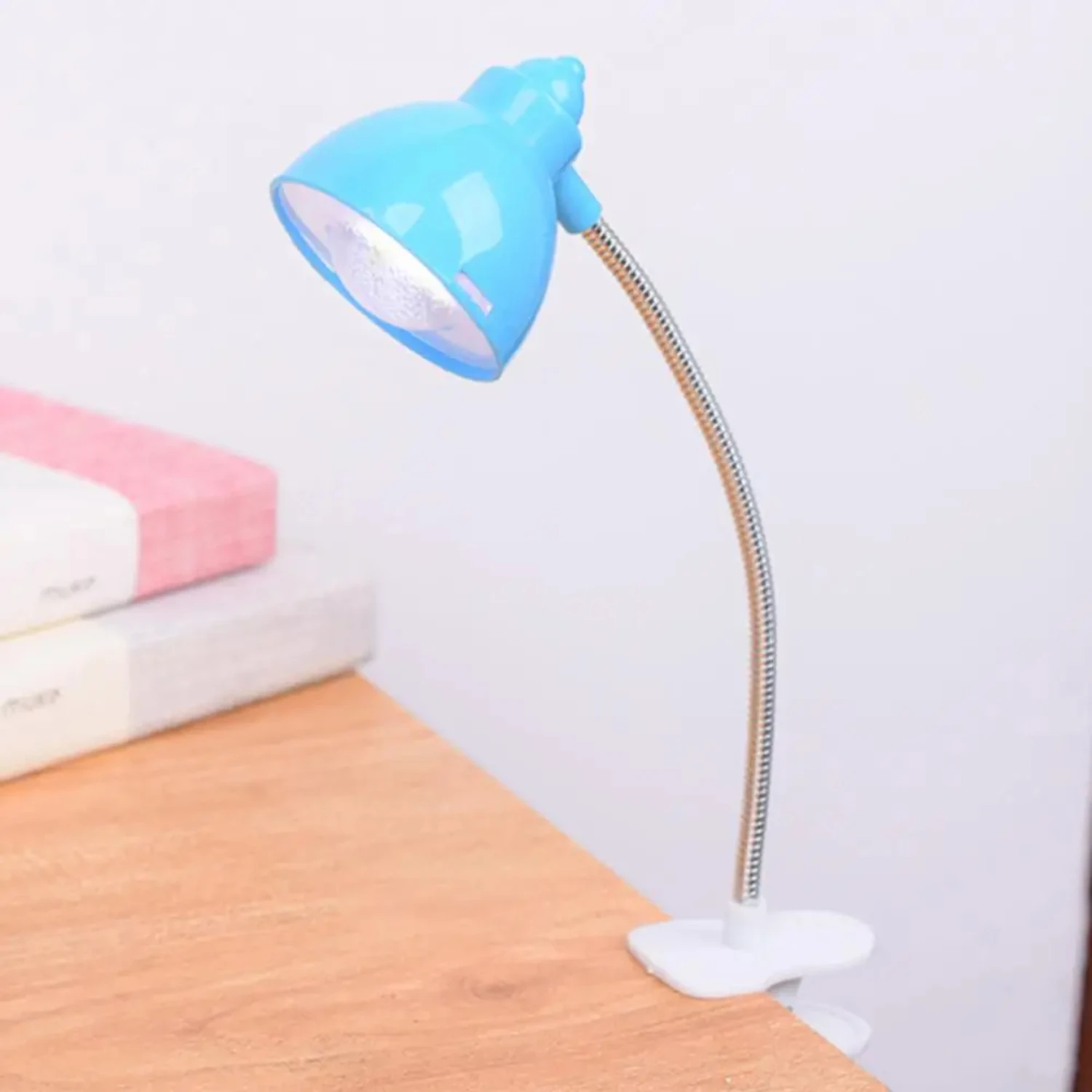 Adjustable Colorful LED Mini Clip-On Desk Lamp with Enhanced Features for Improved Studying, Reading, and Eye Health - Includes 