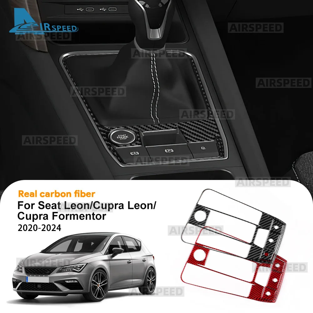 

Мягкая наклейка из углеродного волокна для Seat Leon MK4 Cupra Leon Cupra Formentor 2020-2023 2024, LHD RHD, автоматический внутренний внешний переключатель передач
