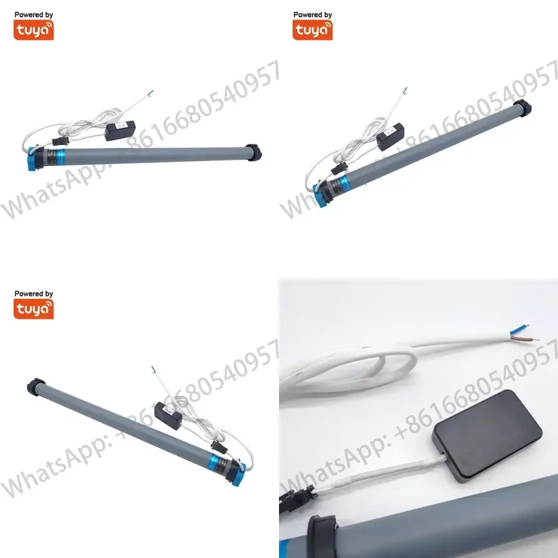 LEDEAST WIFI Electric Roller Shutter Motor Remote Voice Control 25mmTuya WiFi Wired Tubular Motor