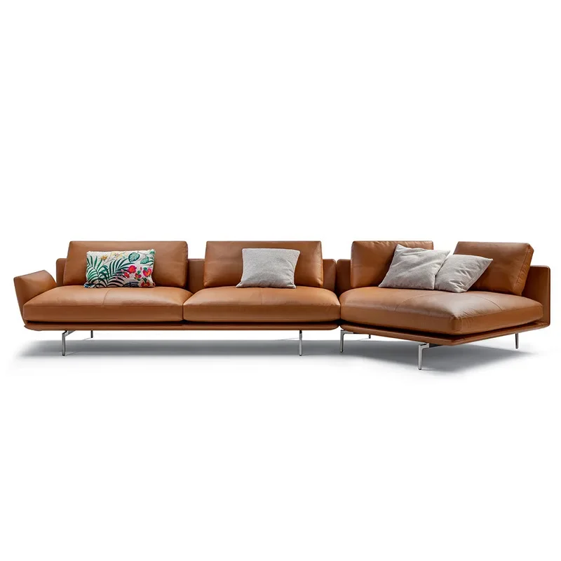 الشمال، الجلود، أريكة، نمط هونج كونج، ضوء فاخر المشاهير على الإنترنت الطبقة الأولى من جلد البقر، حديث، بسيط #1