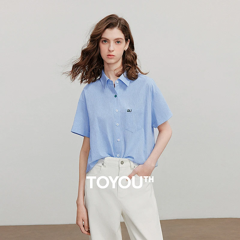 

TOYOUTH Женская блузка-рубашка, новинка лета 2025, 8522035