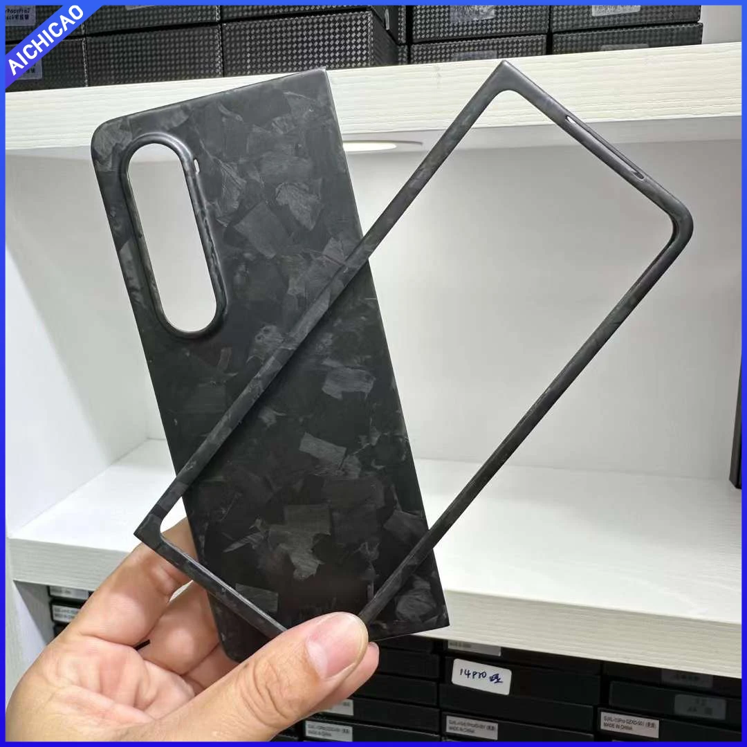 ACC- Real carbon case Random grain carbon fiber for Samsung Galaxy Z Fold 4 Ultra-thin Anti-drop  Z Fold 5 5G Foldable Cover