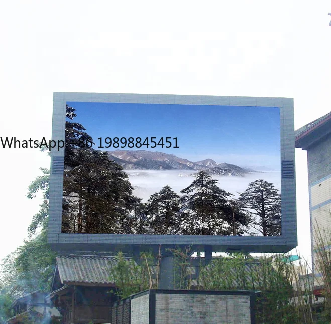 سطوع عالية P3 P4 P4.8 P5 P6 P6.67 P8 P10 960x960 لوحة الإعلانات الرقمية شاشة عرض LED خارجية لوحة حائط الفيديو #1