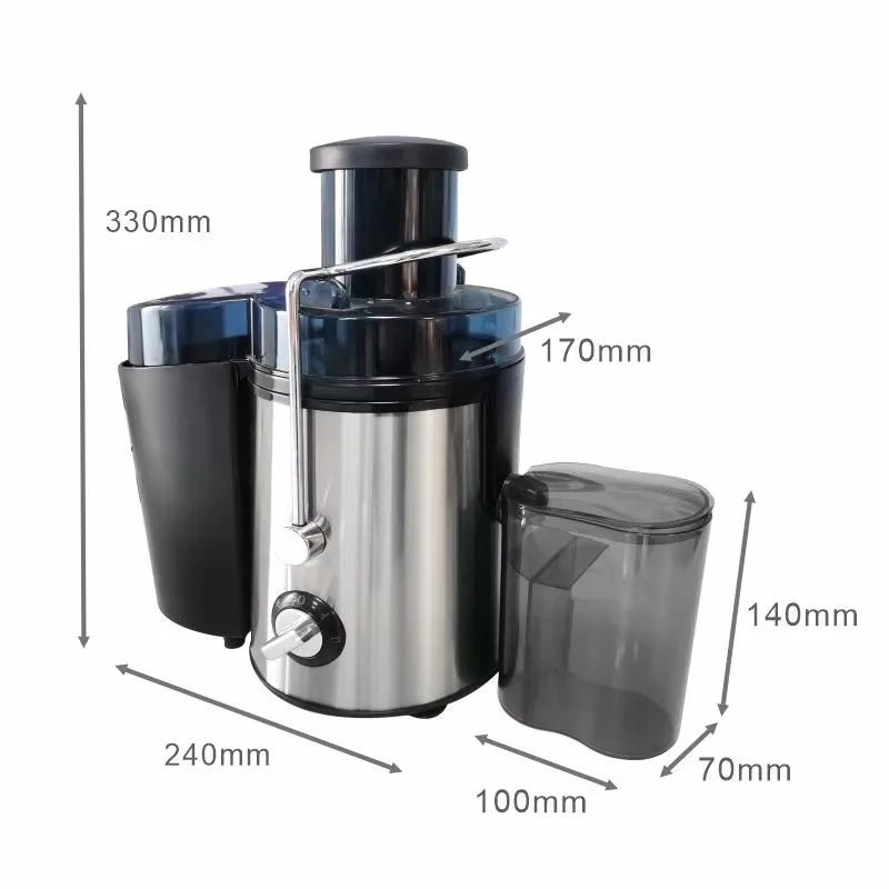 الكهربائية الفولاذ المقاوم للصدأ فم كبير متعدد الوظائف متغير السرعة التجارية المنزل الباردة الصحافة الفاكهة آلة استخراج العصير بطيئة