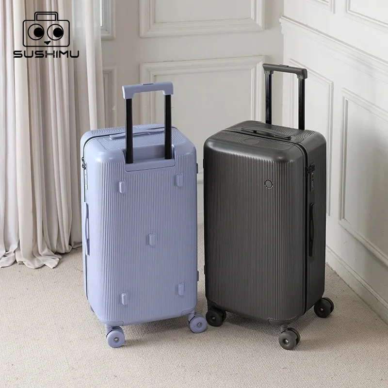 

Plastic Frame Thickened Handle Luggage Large Capacity 24-inch Travel Bag 20-inch Checked Luggage Explosion-proof Password Suitca