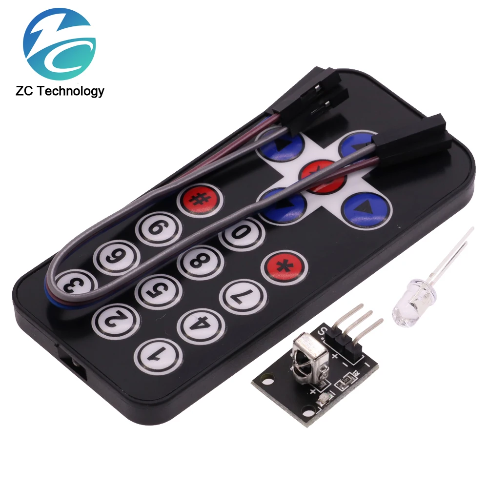 مجموعة وحدة تحكم عن بعد لاسلكية بالأشعة تحت الحمراء ، مجموعة تصنعها بنفسك ، اردوينو التوت ، HX1838 ، 1 5 10 Pi لكل لوت