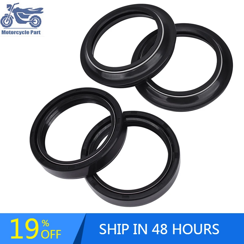 

46X58X11 46*58*11 Front Fork Damper Oil Seal & Dust Cover For Kawasaki ZZR600 J4 J6F-J8F ZX-900 ZX900 ZX-9R ZX9R Ninja 1998-2005