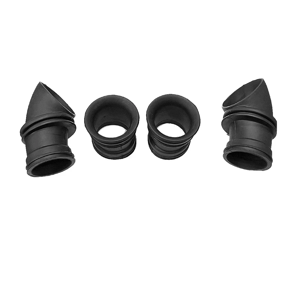 4 PCS Motorcycle Carburetor Interface Intake Airbox Adapter Joint Boots Set For Kawasaki KZ550 KZ650 11015-057 11015-063