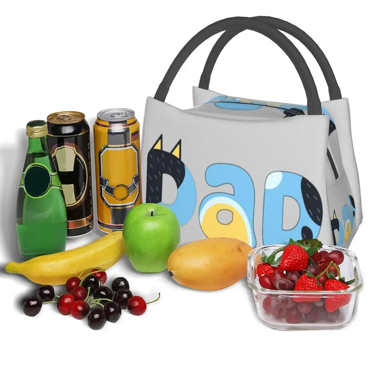 I Love Dad Lunchtassen Geïsoleerde Bento Box Waterdichte Lunch Tote Picknickzakken Koeler Thermische Tas voor Dames Kinderen Kantoor