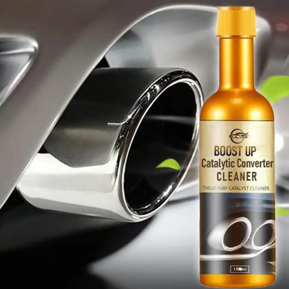Catalytic Converter Cleaner (120ml) Agent Automotive Three Way Catalytic Converter Fuels System Powerful Engine Booster Cleaner