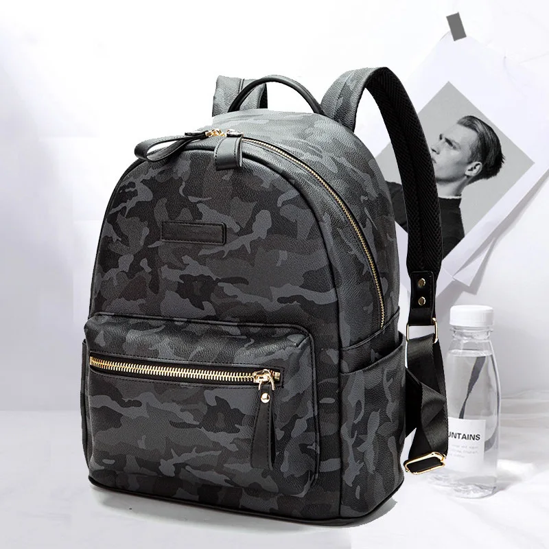 Imagem -02 - Mochilas Masculinas Moda Casual Camuflagem Bolsas de Escola Feminina Bolsas Impressos Casais Mochilas de Grande Capacidade de Viagem