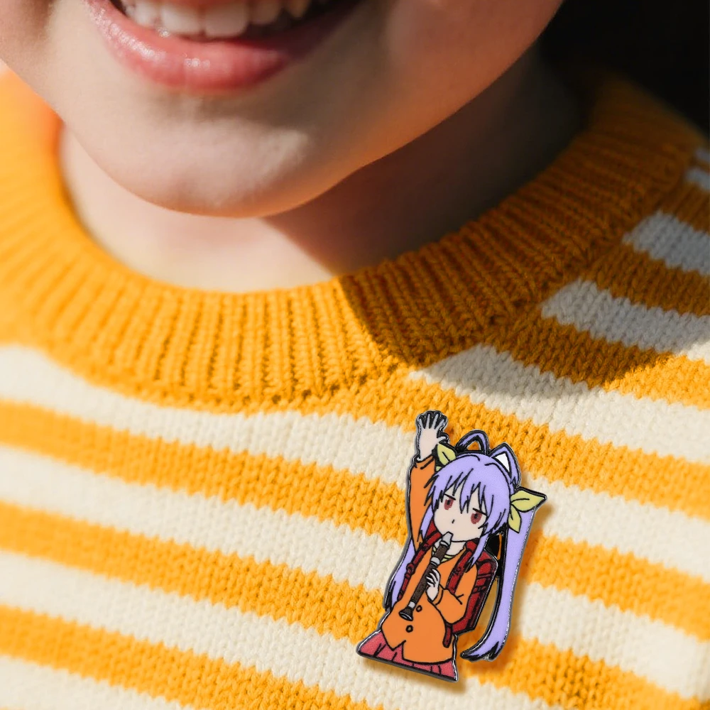 Niedliche Mädchen-Cartoon-Figur-Brosche, Non Non Biyori Renge Miyauchi Emaille-Anstecknadel, Anime-Peripherie-Abzeichen, Fans-Kollektion, dekorative Nadel – Detail 6