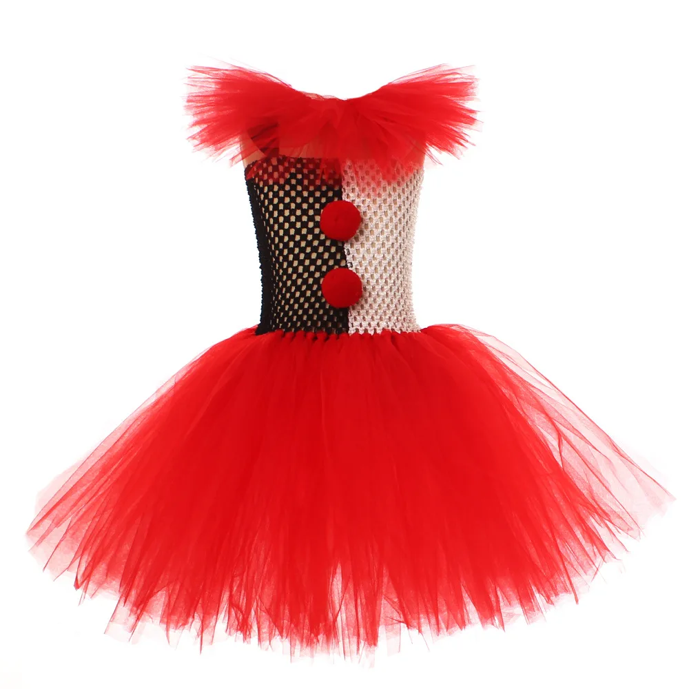 Cosplay de Anime para niños, falda esponjosa para niñas, súper disfraces rojos, tema de carnaval, cumpleaños, fiesta de Halloween, vestido fino