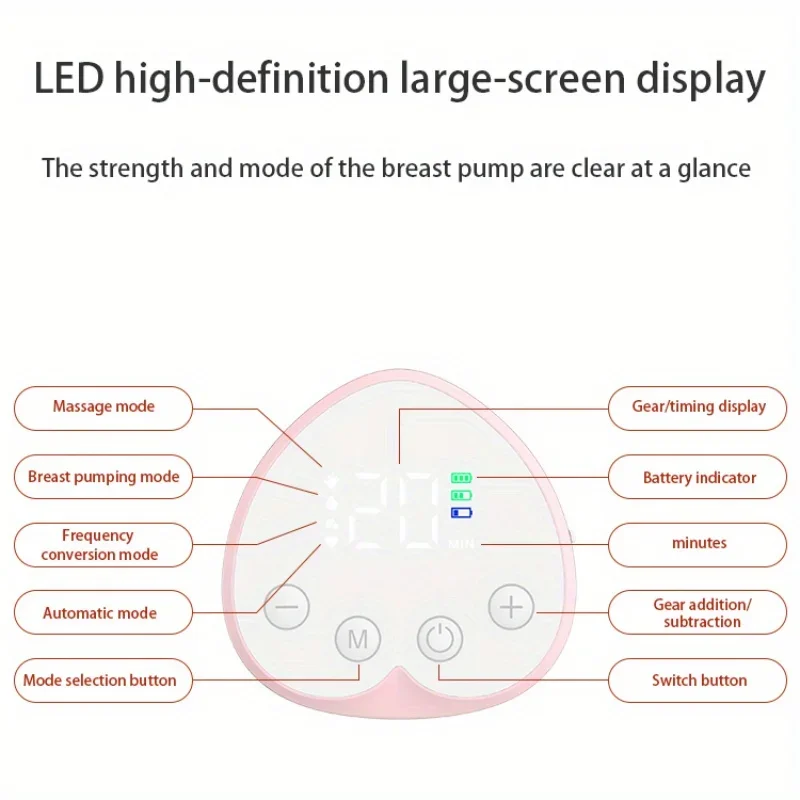 Wearable Electric Breast Pump Hands-free Rechargeable Automatic Invisible Milking Machine Portable Breast Pump