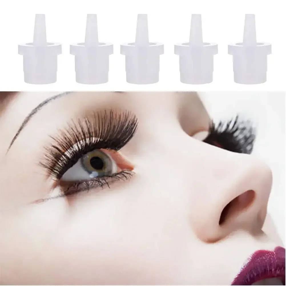 Eyelashes adhesive glue cap Universal Eyelash Glue Replacement Bottle Mouth Head Nozzle Special Plug Glue Usage Anti-Blocking