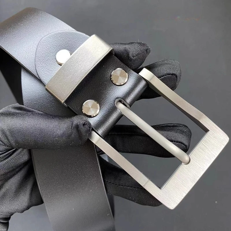 التيتانيوم النقي دبوس مشبك حزام رئيس 35/40 مللي متر سراويل تقليدية رجال الأعمال التيتانيوم معدن غير قابل للصدأ هيبوالرجينيك حزام مشبك