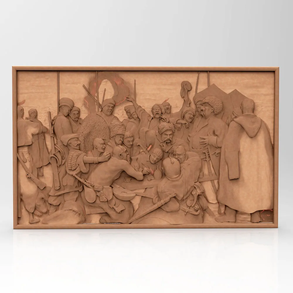 نموذج STL Relief ثلاثي الأبعاد للطابعة ثلاثية الأبعاد لجهاز التوجيه CNC Artcam Aspire Bas Relief_Decor Relief Painting