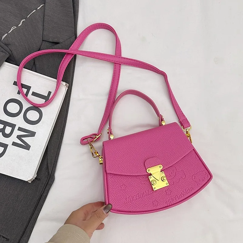 حقيبة يد نسائية أنيقة من الجلد بتصميم كلاسيكي كروس، حقيبة كتف عصرية فاخرة لأسلوب الحياة اليومي