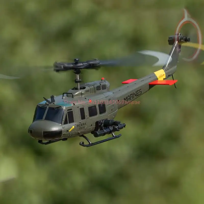 UH-1 هيوي حيلة ستة محاور الكهربائية التحكم عن بعد لعبة هليكوبتر دون اللوحات ل مقلوب الطيران محاكاة نموذج طائرة هدية #4