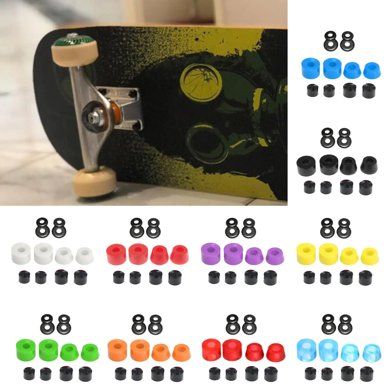 PU Skateboard Bushing Set Dubbele Rocker Onderdelen Kit Skateboard Truck Bushing Set