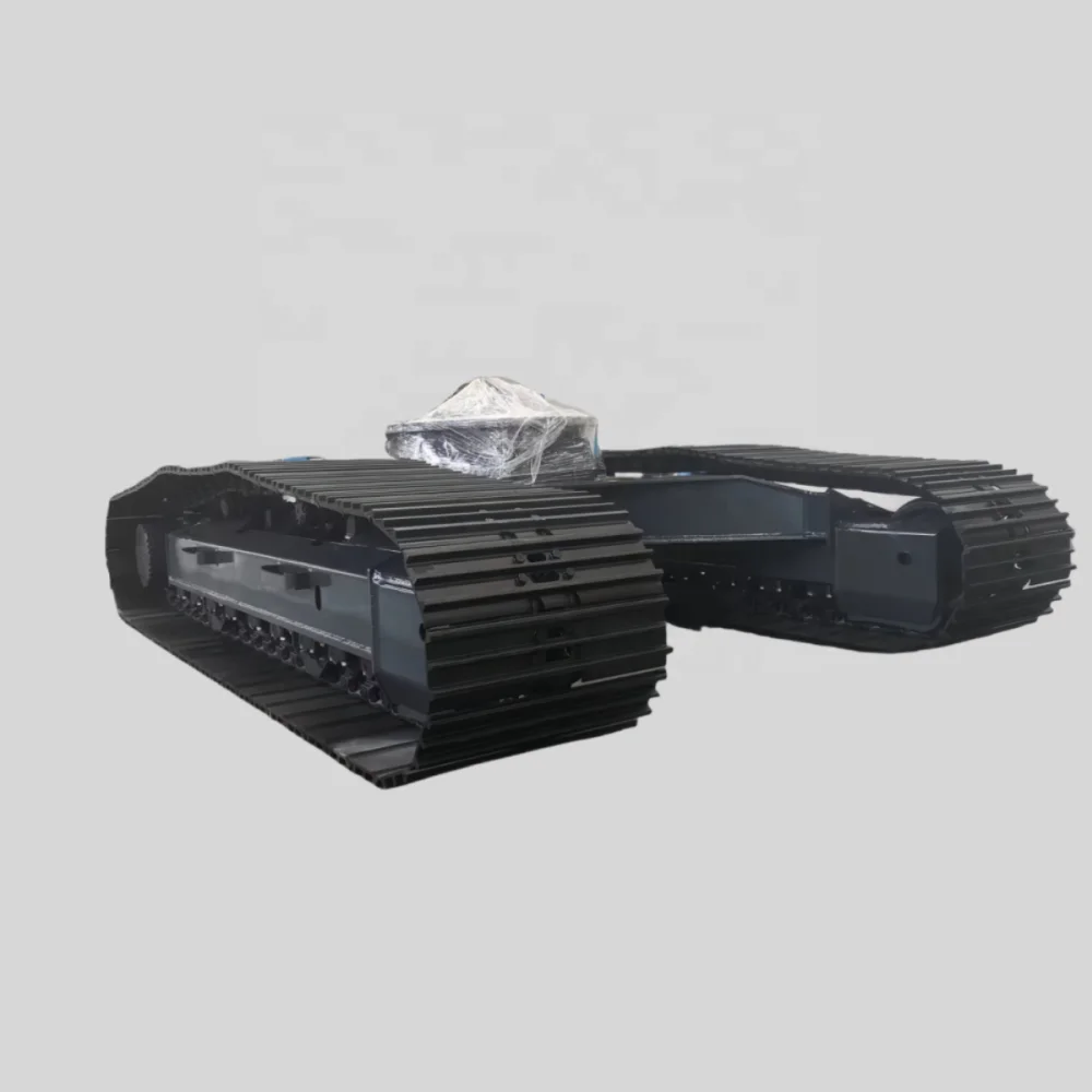 4T Heavy Duty Steel Crawler Undercarriage, Durable Tracked Chassis for Construction, Agricultural and Industrial Excavator Machi