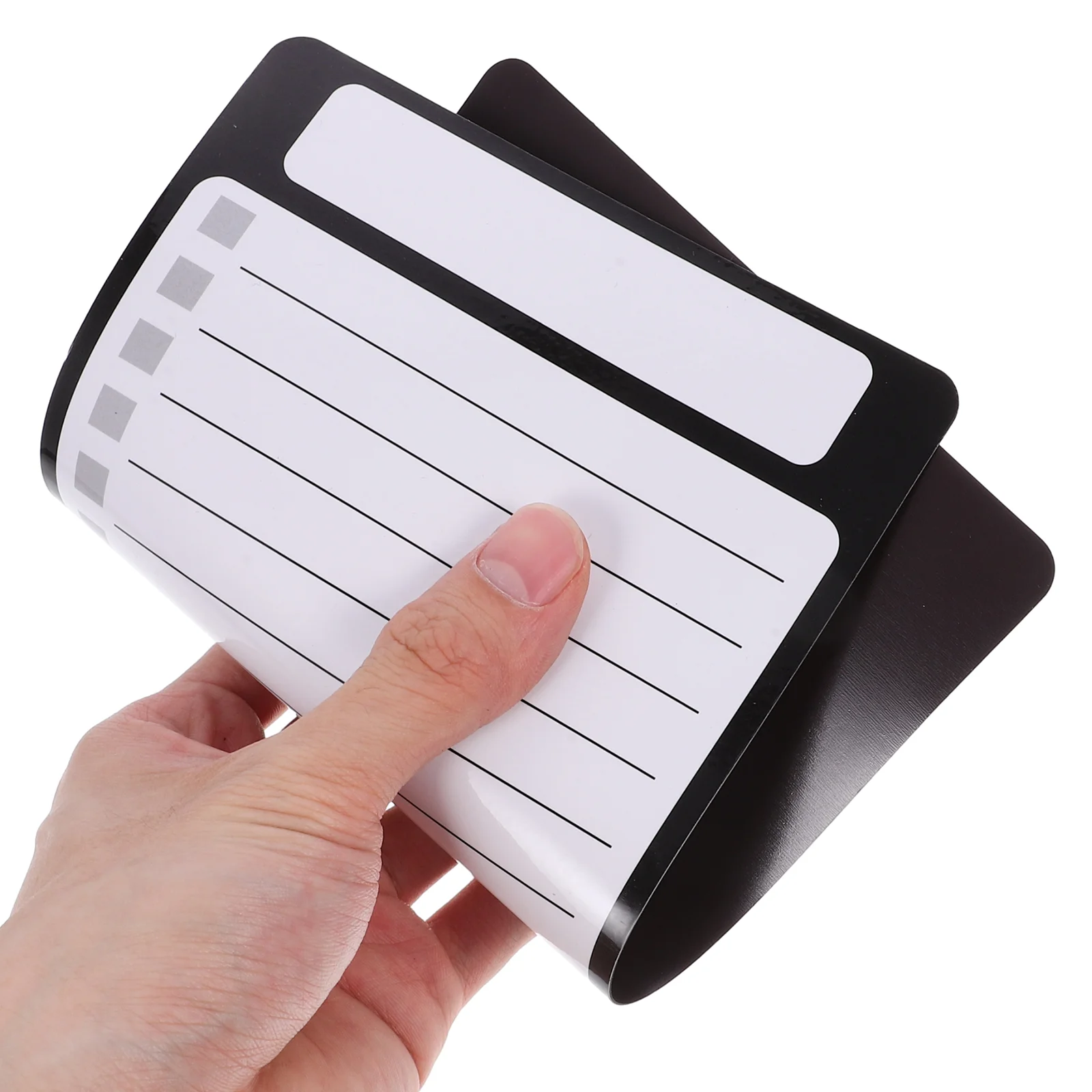 Note Pad Magnetic Memo Message Notepads for Refrigerator The Shopping List Fridge Whiteboard Stickers Black