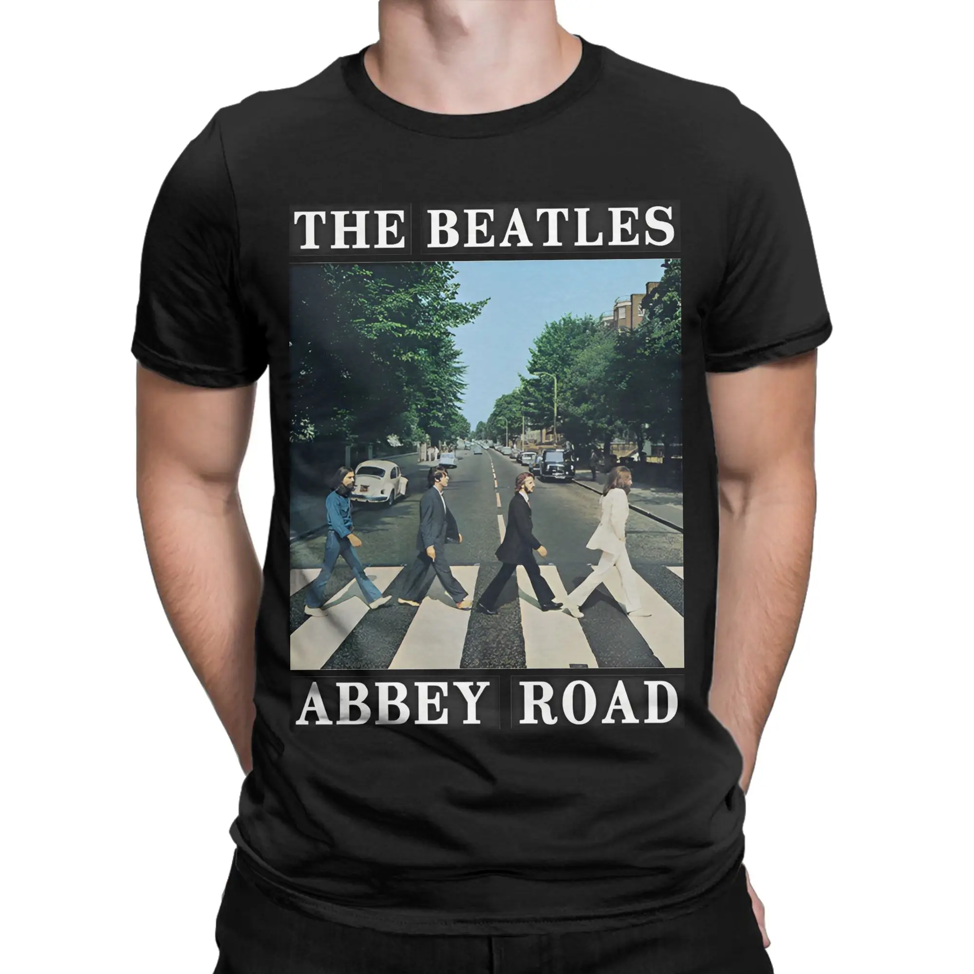 Summer Abbey Roab The B–beatles  Novelty T-Shirts  100% Cotton Tee Shirt for Men Y2K Fun Pattern Short Sleeve Top Tees