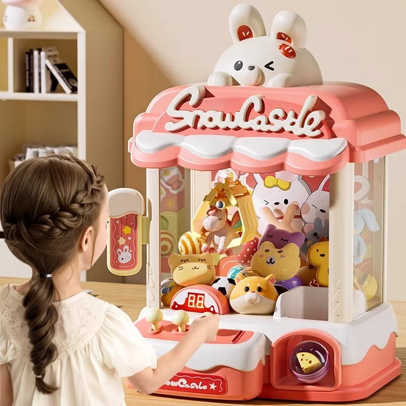 

2025 машина с когтями динозавра, игрушки, электронная аркадная игра, регулируемая кукла-машина, музыкальный мини-торговый подарок на день рождения для детей