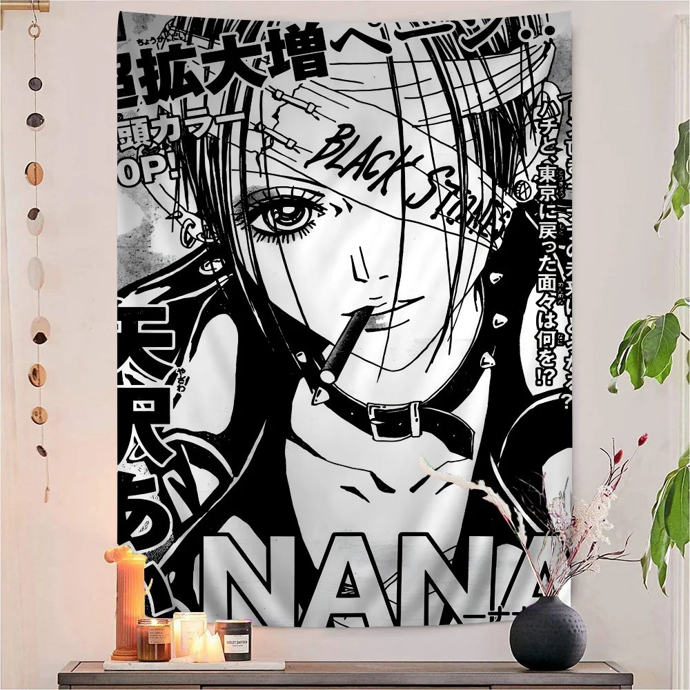 

Apanese Classic Anime NANA Tapestry Art Printing Art Science Fiction Room Home Decor Wall Art Decor