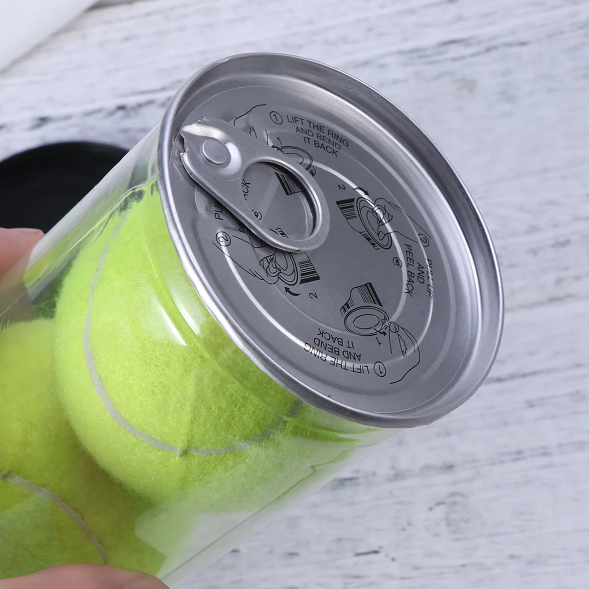 

3pcs Tennis Balls Can Championship Grade Durable Pressureless For Court Field Hard Surface Training Regular