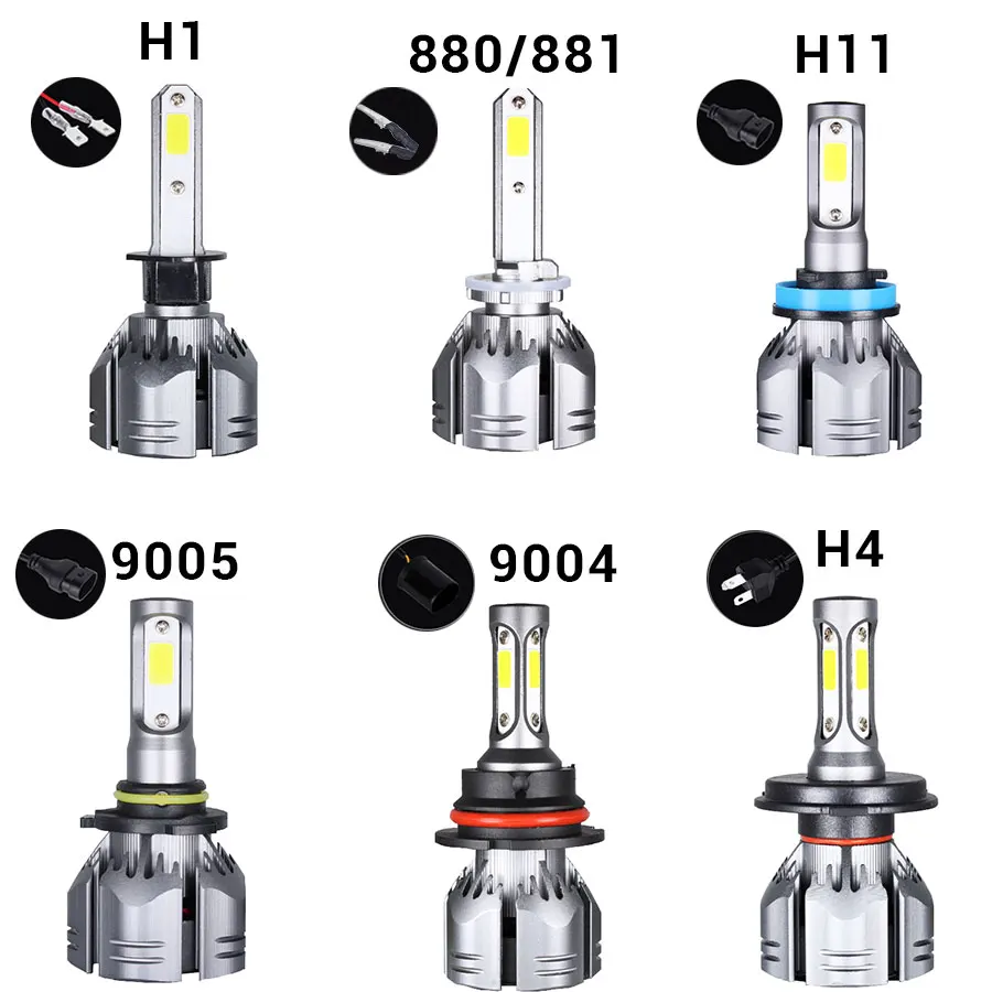 PANDUK Auto Bulbs LED H4 H1 LED H7 9005 LED 9006 H11 HB4 Car LED Headlights 60W 100000Lm 12V 60W 8000k 6000k 4300k 3000k Lamp