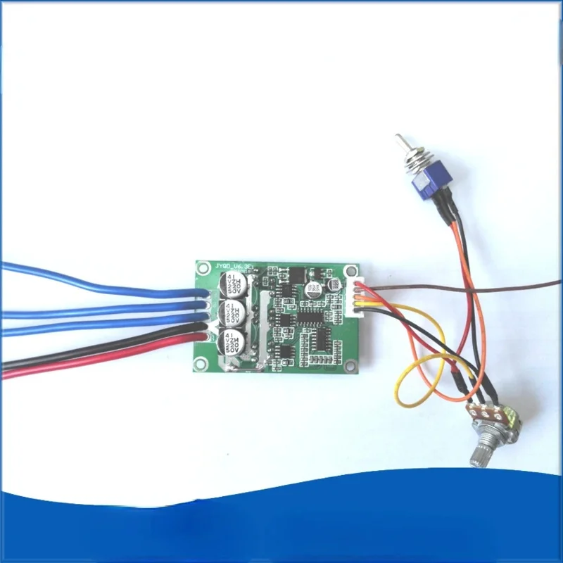 JY01 High-power Complete Driver Board Driver 12V36V Hallless Motor Controller 200W500W with Line