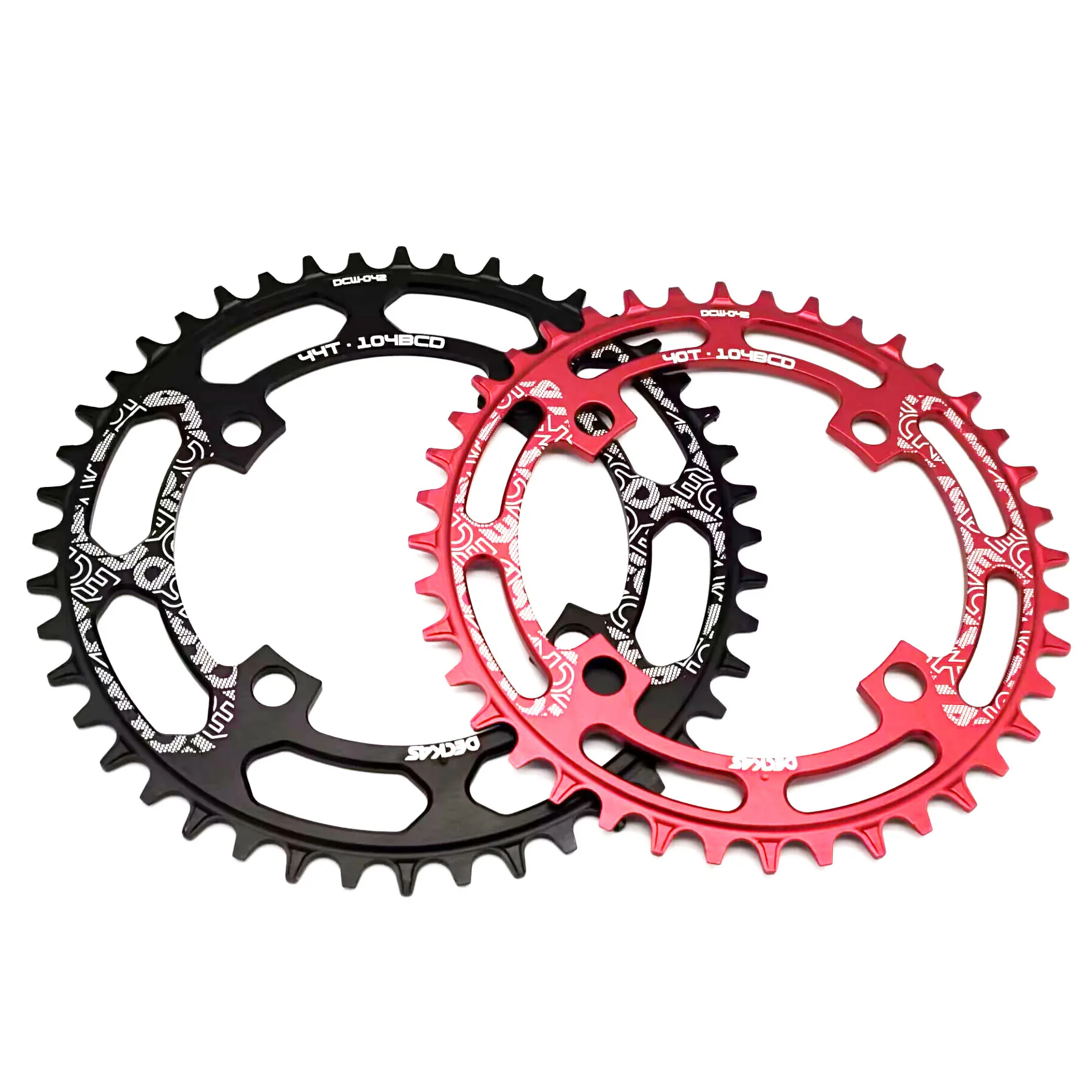 DECKAS-Round Chainring, MTB Crankset, Narrow and Wide Chainring, Acessórios de bicicleta, 104BCD, 40 T, 42 T, 44 T, 46 T, 48 T, 50 T, 52T