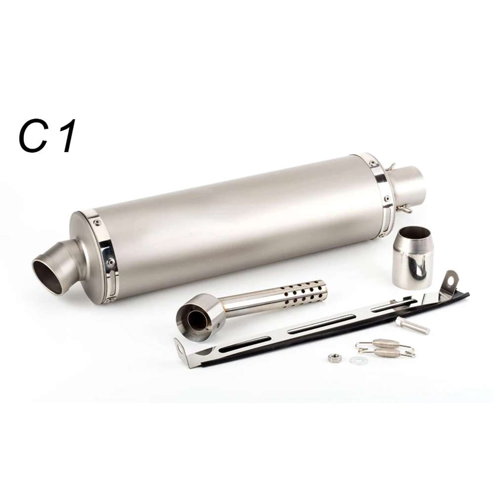 Universally Motorcycle Modification Exhaust Pipe Elliptical    Muffler  System