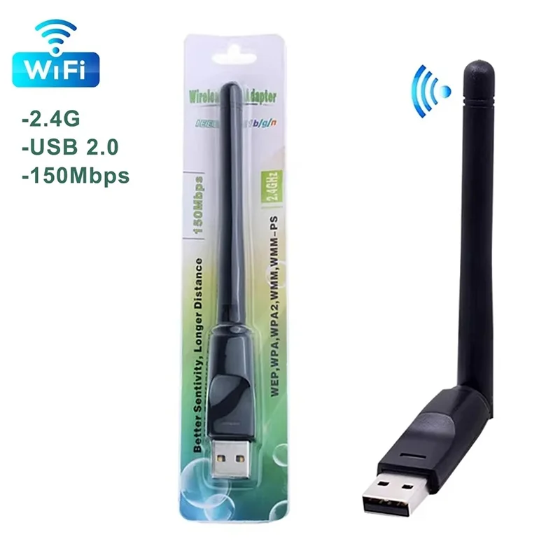 150Mbps Mini USB WiFi Adapter MT7601 RTL8188 Wireless Network Card Wifi Receiver Dongle WiFi Wireless Transmitter For PC Laptops