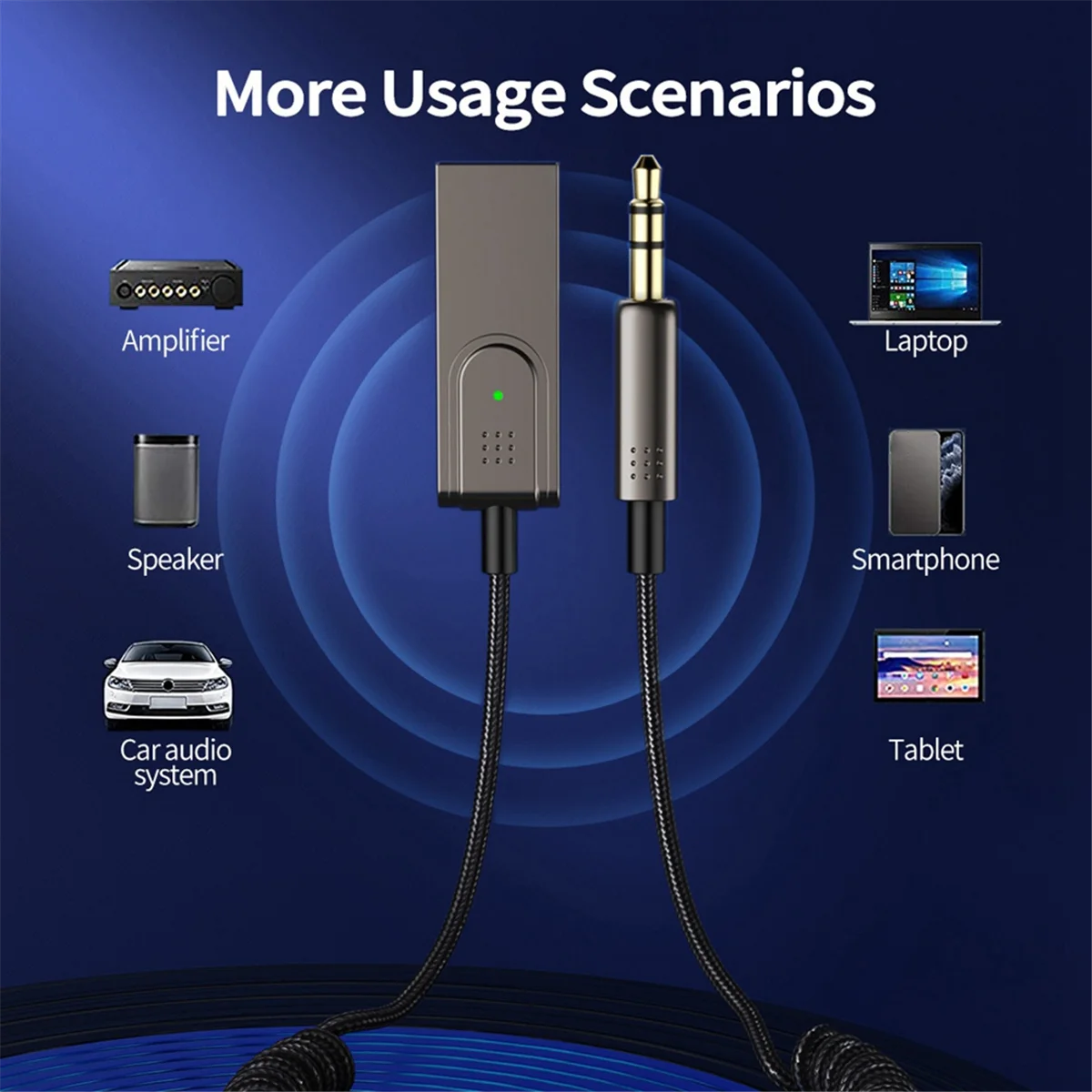 Автомобильный Bluetooth-кабель AUX, автомобильный аудиокабель USB, аудиокабель для переоборудования аудиозвонков и навигаторов