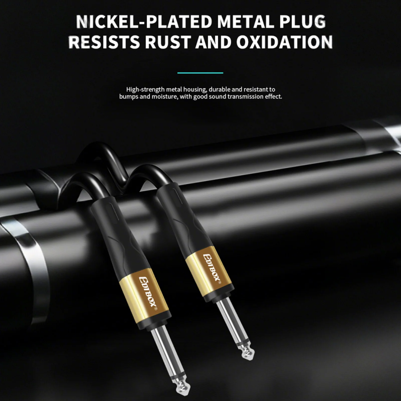 Câble Audio Edibox B2 qualité sonore Pure réduction du bruit câble d'instrument professionnel Transmission Stable pour guitares électriques