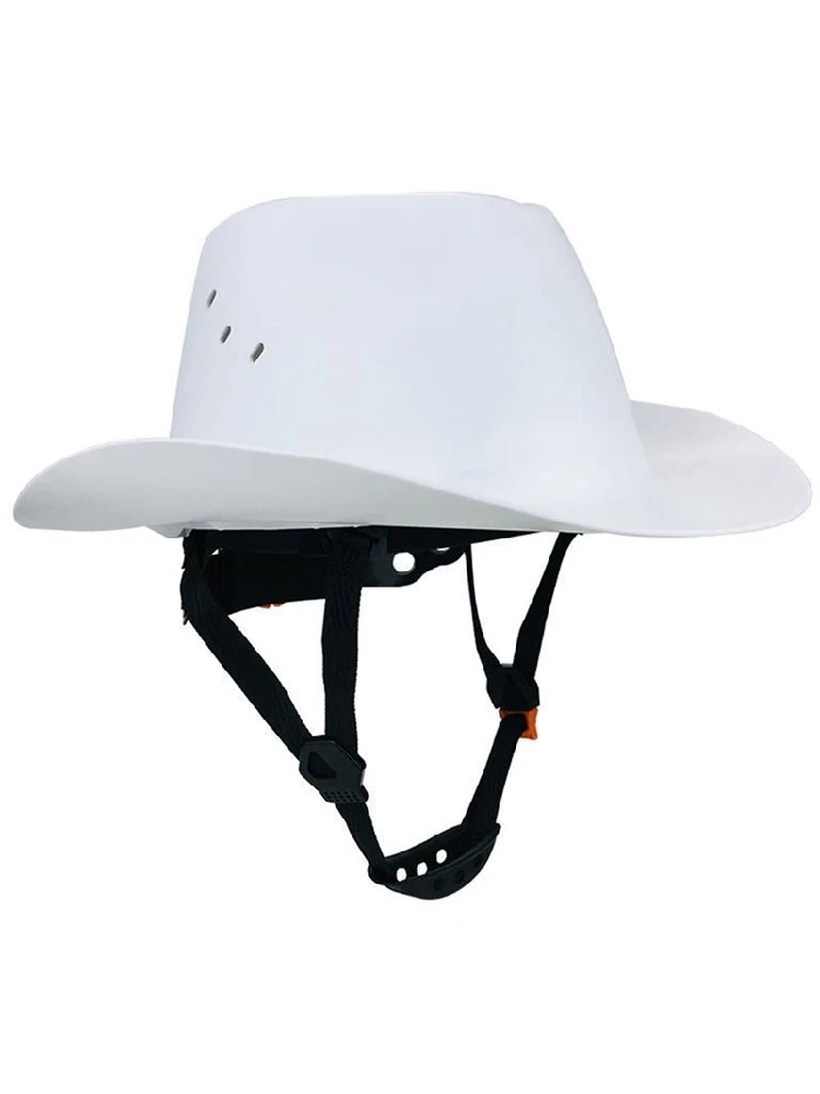 Nowy kask ochronny Tech Cowboy z otworami wentylacyjnymi, pełny rondel z HDPE, kask budowlany do prac na zewnątrz, na kolei, rat — 2