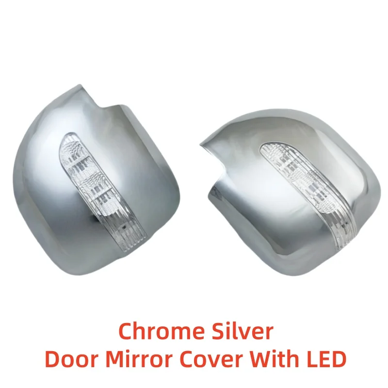 

Car upgrade Chrome Rearview Accessories Plated Trim 2001 - 2006 For Mitsubishi Montero Pajero V73 Door Mirror Cover With LED