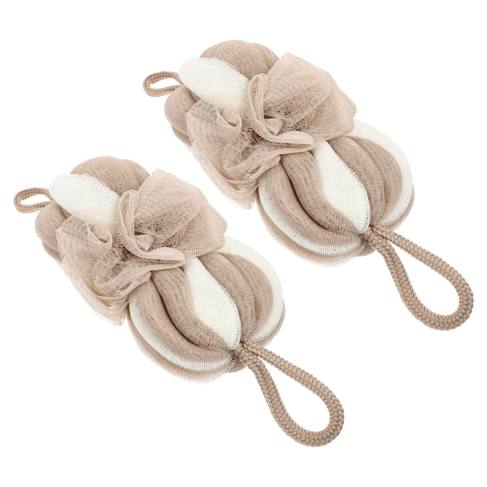 

2pcs Bathing Foaming Body Scrubber Bath Travel Home Drying Rope Eco Friendly Soft Bath Sponge Shower