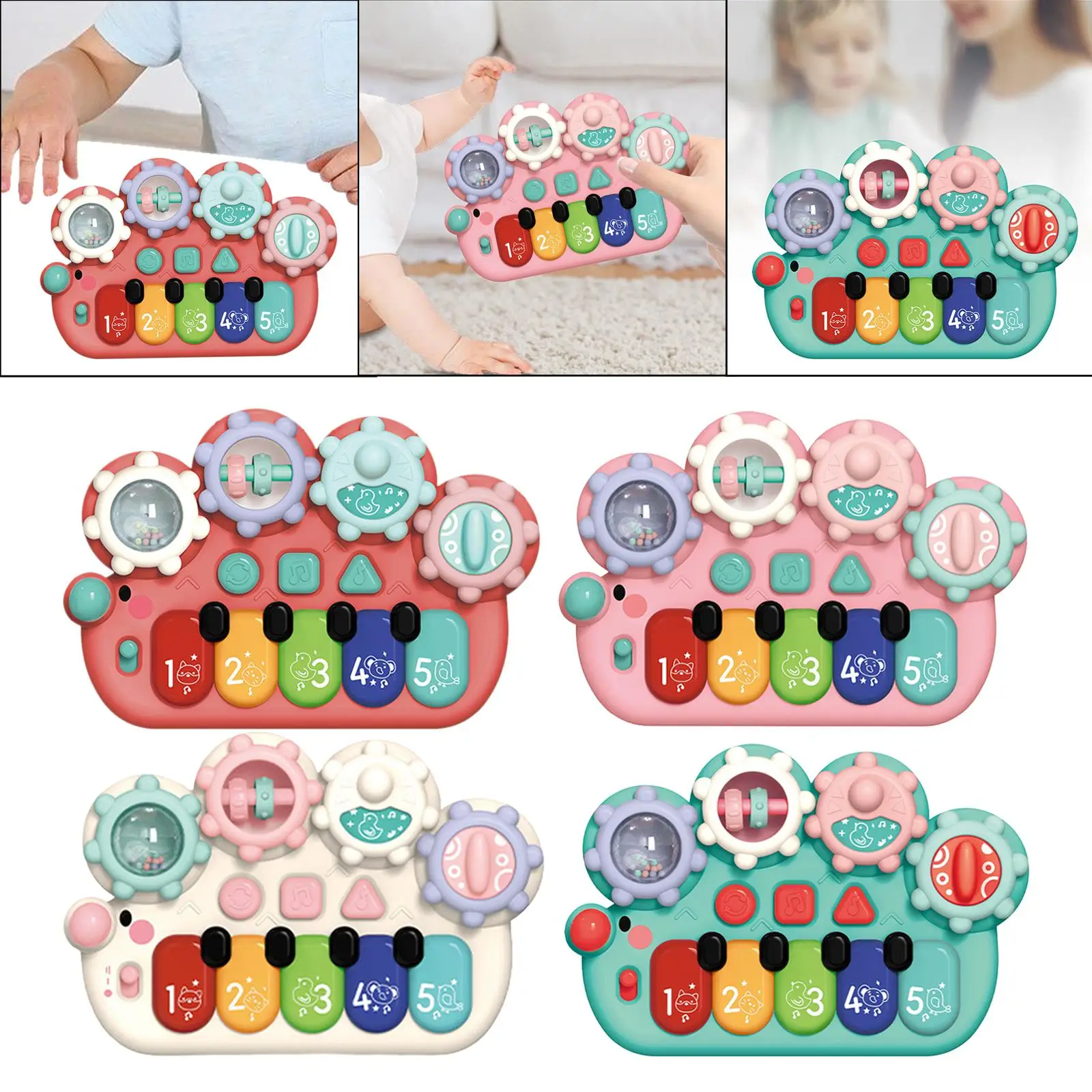 ライトアップ音楽赤ちゃんのおもちゃ多機能赤ちゃん楽器おもちゃ休日用