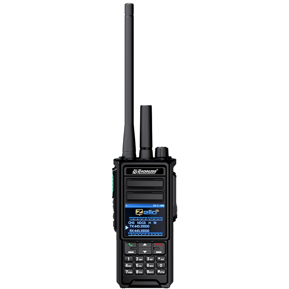 5000KM Public Network Dual Band (VHF/UHF) Walkie Talkie HX HP888 - Zello Compatible, IP68 Waterproof & GPS & WiFi & Bluetooth