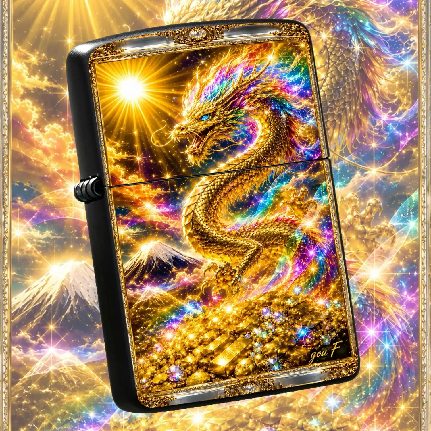 Vibrant Auspicious Golden Dragon Themed Portable Ignition Accessory, Decorative Desktop Ornament for Festive Gifting Birthday Souvenir, Stylish Creative Exquisite Daily Practical Item Suitable for All A Humorous And Interesting Lighter